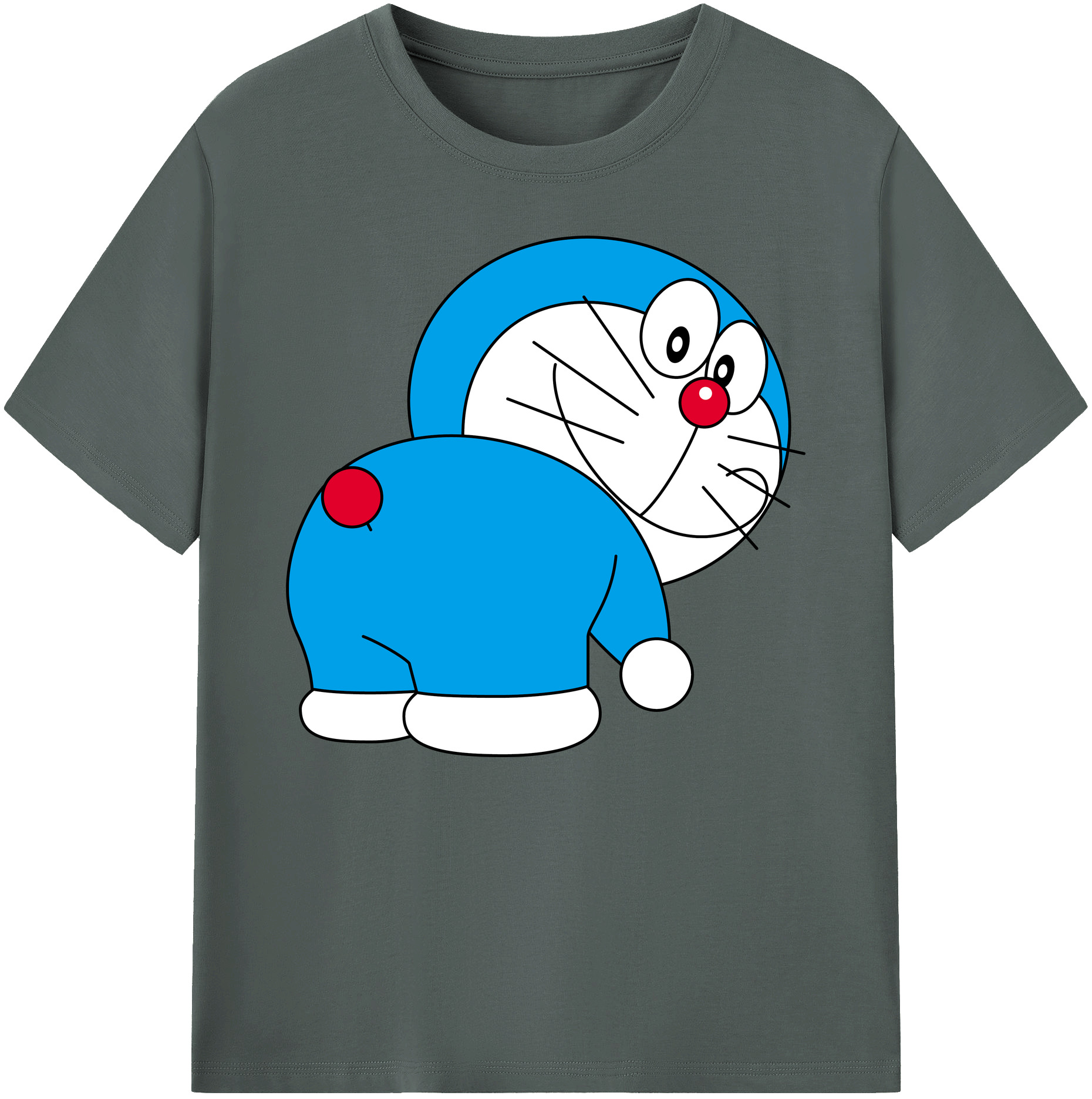 （画像用） ドラえもん Doraemon 綿100％ メンズ半袖Tシャツ｜肌触りやわらか＆通気性
